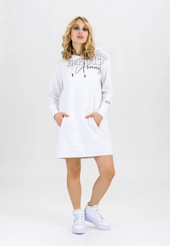 Сукня жіноча спортивна Emporio Armani EA7 білого кольору (6HTM14 TJ9FZ 1100)