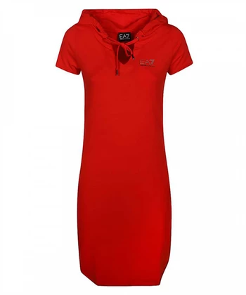 Сукня трикотажна жіноча коралового кольору EA7 Emporio Armani (3HTA57 TJ28Z 14)
