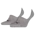 Шкарпетки чоловічі-жіночі Puma Footie 2p Unisex сірого кольору (90624518)
