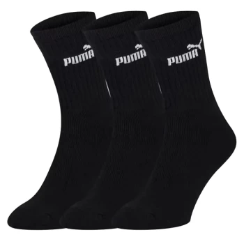 Шкарпетки чоловічі-жіночі Puma Elements Crew Sock 3P чорного кольору