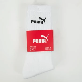 Шкарпетки чоловічі-жіночі Puma Elements Crew Sock 3P білого кольору