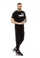 Спортивные штаны мужские Puma ESS Logo Pants черного цвета