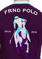Футболка Поло чоловіча FRND For Friends Agassi фіолетового кольору (2615009)