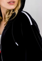 Кофта женская спортивная Emporio Armani EA7 черного цвета