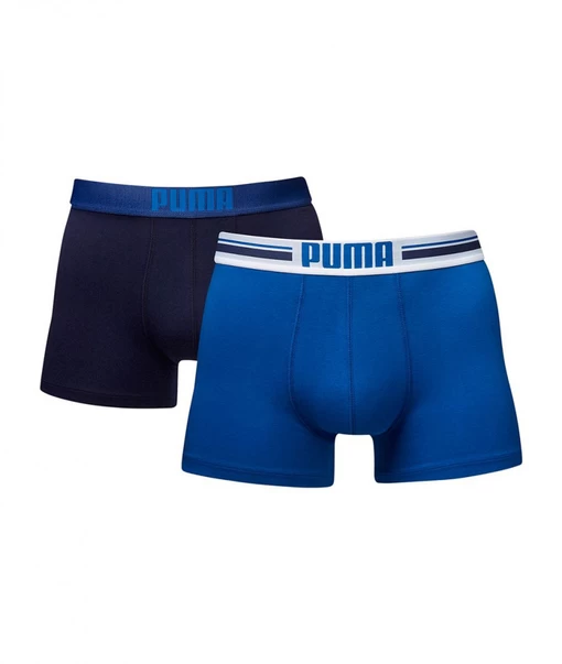 Белье мужское Puma Placed Logo Boxer 2P синего, черного цвета