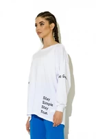 Лонгслив женский Basket longsleeve FRND For Friends белого цвета