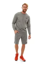 Шорты спортивные мужские Puma ESS Shorts серого цвета
