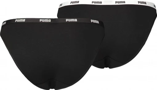 Нижнее белье женское Puma Iconic Bikini 2P черного цвета