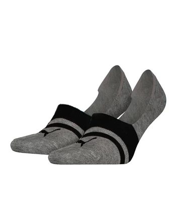 Шкарпетки чоловічі-жіночі Puma Heritage Footle 2p сіро-чорного кольору