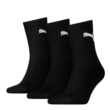 Шкарпетки чоловічі-жіночі Puma Unisex Short Crew Socks (3 Pack) чорного кольору (90611002)