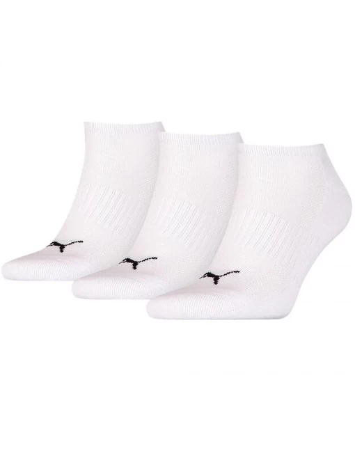 Носки мужские-женские Puma Unisex Cushioned Sneaker Socks 3 pack белого цвета
