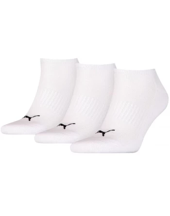 Шкарпетки чоловічі-жіночі Puma Unisex Cushioned Sneaker Socks 3 pack білого кольору