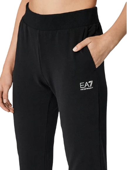Брюки-джогери EA7 Emporio Armani Fundamental Sporty чорного кольору