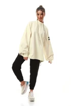 Свитшот женский FRND For Friends Ivy fleece sweatshirt цвета слоновая кость