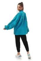 Свитшот женский FRND For Friends Ivy fleece sweatshirt аква цвета