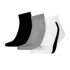 Шкарпетки чоловічі-жіночі Puma Unisex Lifestyle Quarter 3P чорного, сірого та білого кольору