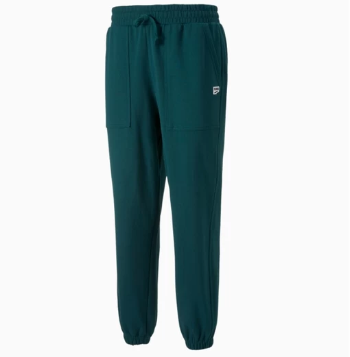 Спортивные штаны мужские Puma Downtown Sweatpants зеленого цвета