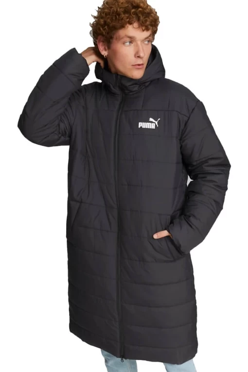 Пальто мужское Puma Ess+ Padded Coat черного цвета
