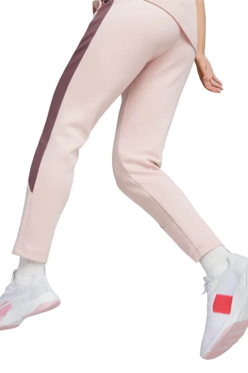 Спортивные штаны женские Puma Evostripe High-Waist Pants бежевого цвета
