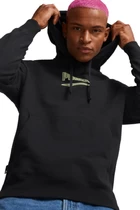 Светр чоловічий Puma Downtown Logo Hoodie чорного кольору