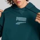 Свитер мужской Puma Downtown Logo Hoodie синего цвета