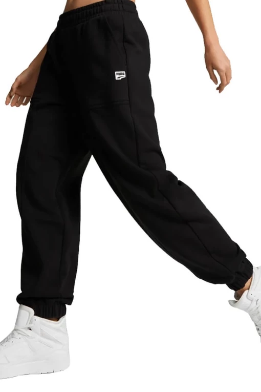 Спортивные штаны женские Puma Downtown Sweatpants черного цвета