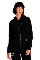 Куртка женская Puma BMW MMS WMN HDD Sweat Jacket черного  цвета