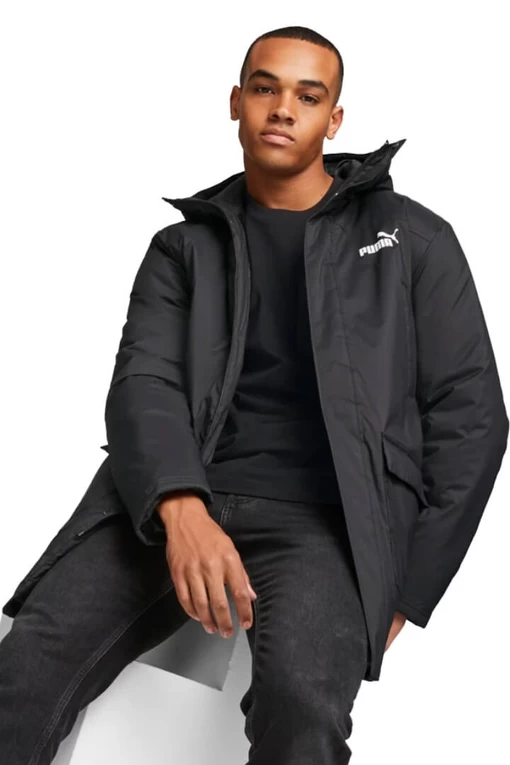 Куртка мужская  Puma Padded Parka черного цвета