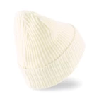 Шапка мужская/женская Puma Ribbed Classic Cuff Beanie молочного цвета