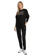 Спортивный костюм классический женский EA7 Emporio Armani черного цвета