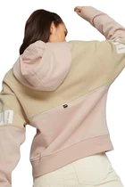 Худи женское Puma Power ColorBl Hoodie сандалового цвета