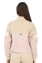 Худи женское Puma Power Colorblock Crew сандалового цвета