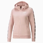 Толстовка жіноча Puma Power Tape FZ Hoodie блідо-рожевого кольору