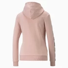 Толстовка жіноча Puma Power Tape FZ Hoodie блідо-рожевого кольору