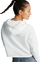 Худи женское Puma Power Tape Hoodie бело-черного цвета