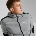 Худі чоловіче Puma Evostripe Full-Zip Hoodie сірого кольору