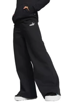 Спортивные штаны женские Puma ESS+ Embroidery Wide Pants черного цвета