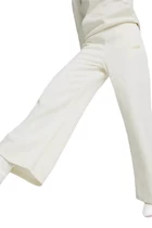Спортивные штаны женские Puma ESS+ Embroidery Wide Pants белого цвета