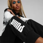 Спортивные штаны женские Puma Power Colorblock Pants черного цвета
