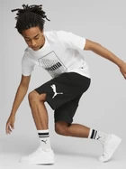 Спортивные шорты мужские Puma Power Cat Shorts черного цвета