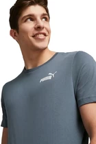 Футболка мужская Puma ESS Small Logo Tee темно-серого цвета