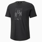 Футболка мужская Puma RUN LOGO SS TEE M черного цвета