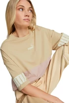 Футболка женская Puma Power Colorblock Tee сандалового цвета