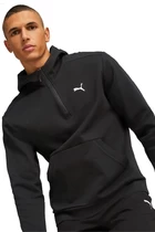 Толстовка мужская Puma RAD-CAL Half-Zip Hoodie черного цвета
