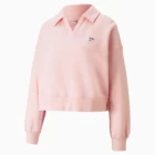 Світшот жіночий Puma DOWNTOWN Oversized Polo рожевого кольору