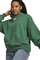 Худи женское Puma Classics Oversized Hoodie зеленого цвета