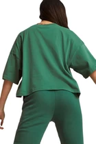 Футболка жіноча Puma CLASSICS Oversized Tee зеленого кольору