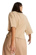 Футболка женская Puma CLASSICS Oversized Tee бежевого цвета