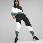 Худи женское Puma POWER Cat Hoodie черно-бело-зеленого цвета