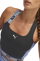 Топ женский Pumа Strong Branding Tank черно-лилового цвета